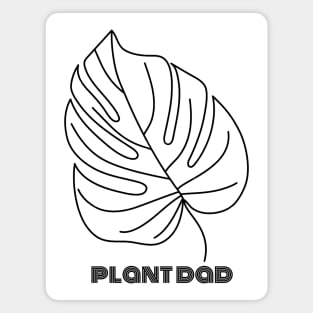 Monstera Leaf Plant Dad Garden Outdoors Magnet